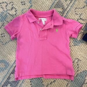 Boys Pink Ralph Lauren Polo Size 12mth